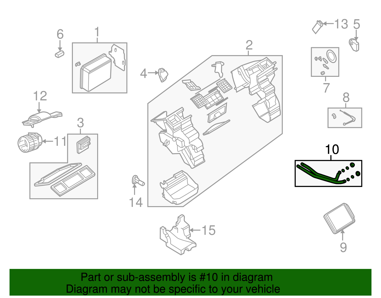 Pipe Assembly, Heater Inl & Otlt - GM (90586840)