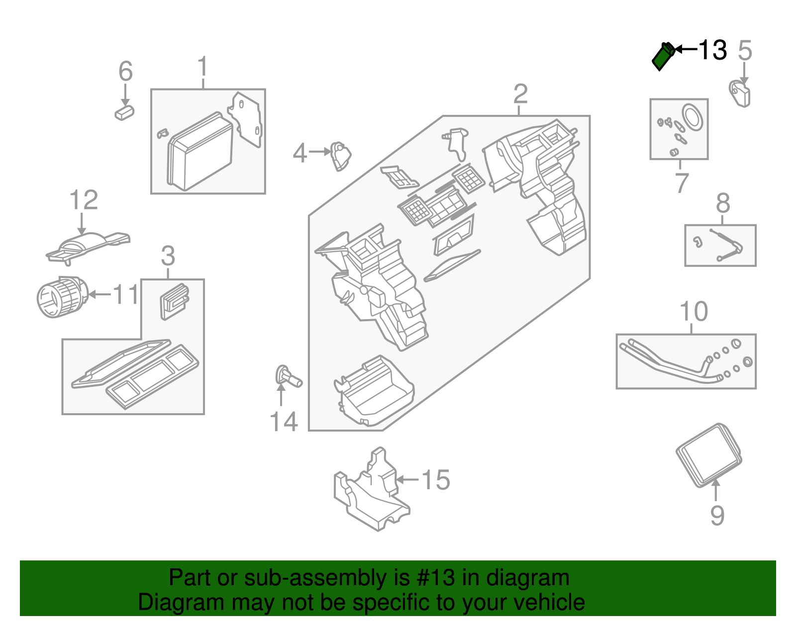 Heating and Air Conditioning Blower Motor Resistor - GM (90583344)