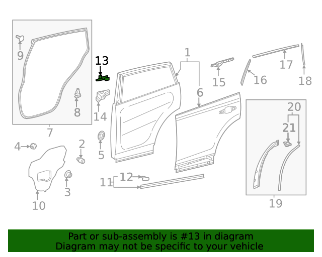 20192023 Toyota Side Body Trim Protector 678460R010 Toyota Parts Center