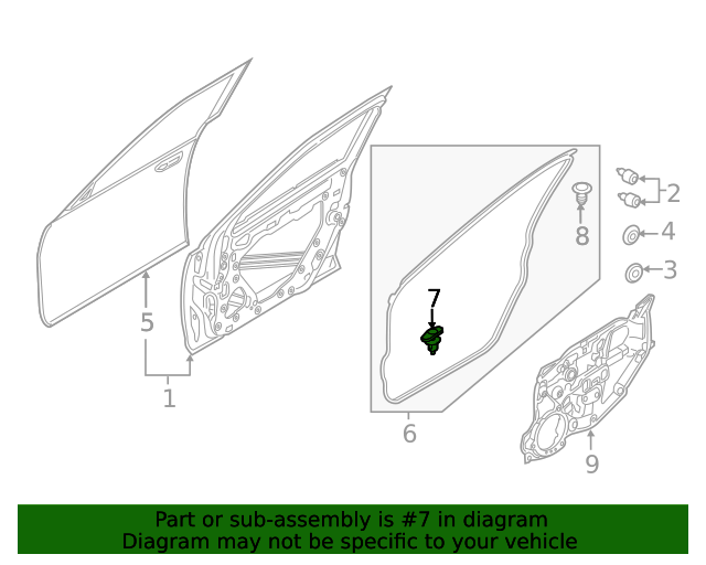 20162020 Toyota Door WeatherStrip Clip 90118WB022 Toyota Parts Center