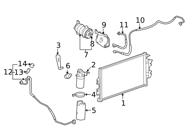 GM OEM-A//C AC Hose 15867640