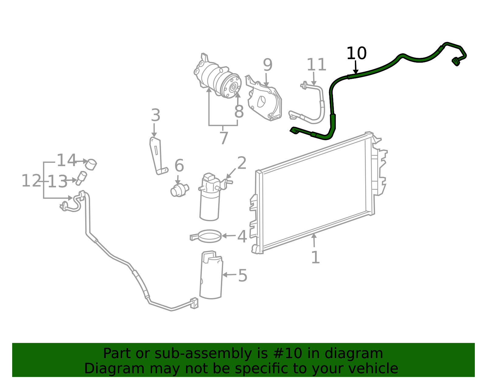 AC Hose - GM (84393210)