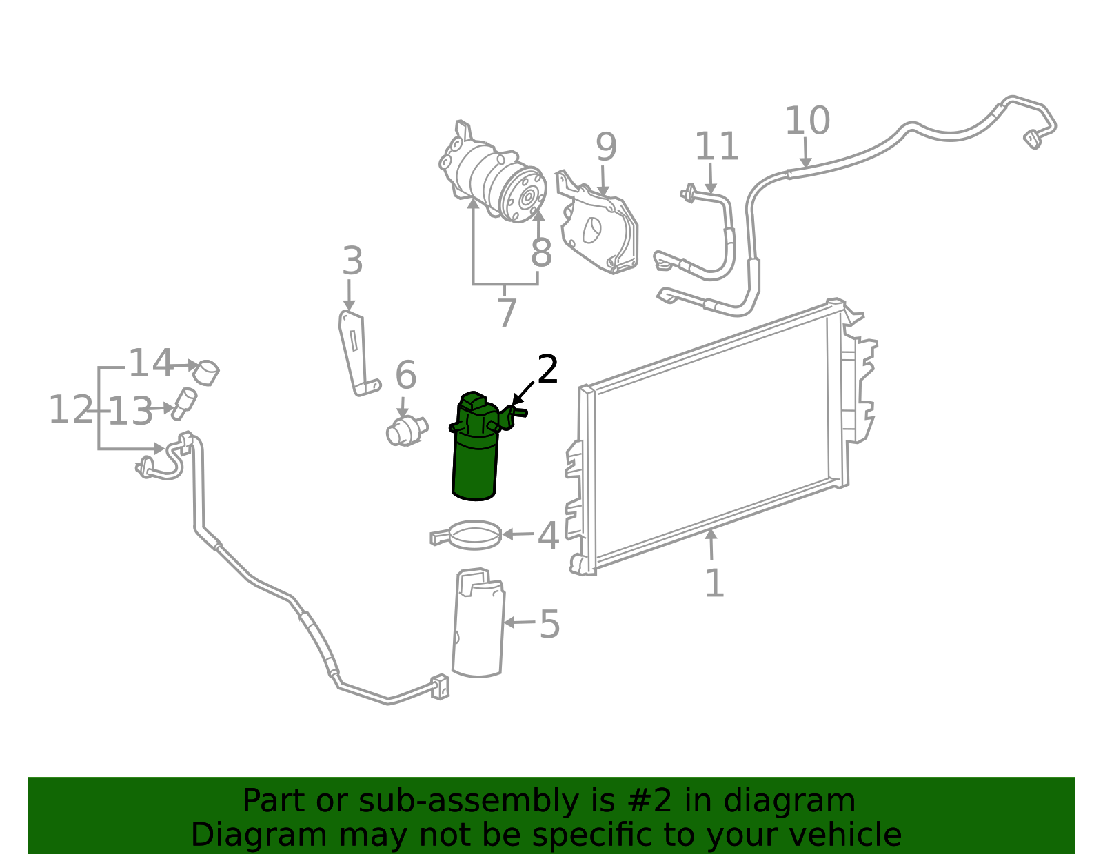 Air Conditioning Accumulator - GM (84451983)
