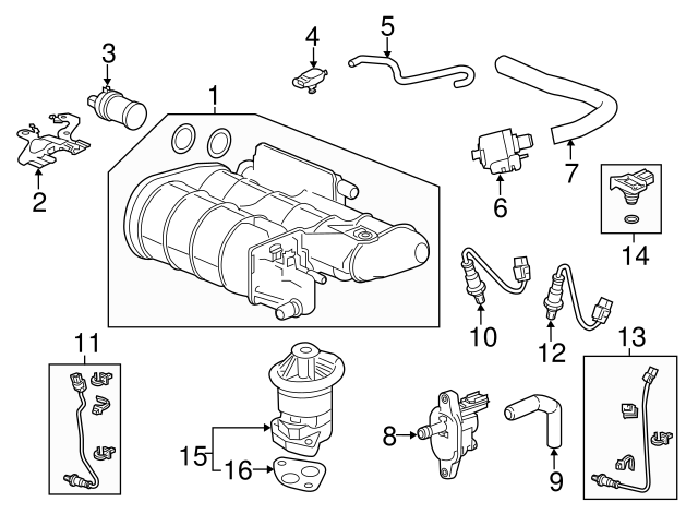 New Genuine Honda Canister Vent Shut Valve OEM 17310TA0A01