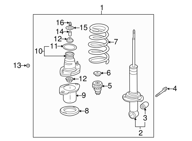 Shock Absorber Bushing Genuine Honda 52622-SCV-A01 Shock Absorber Bushing Genuine Honda 52622-SCV-A01