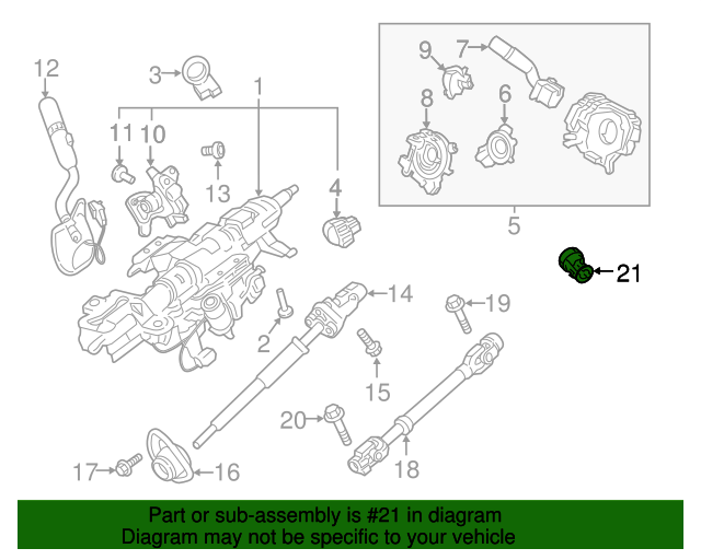 Genuine OEM Ford Part Ignition Lock Cylinder FL3Z11582B Genuine