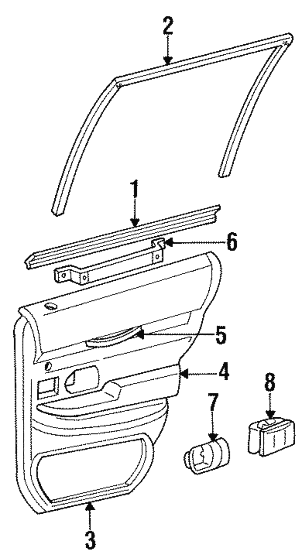 Door Trim - Ford (YW3Z-5427407-BAC)