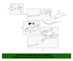 15287606 - Exhaust System Hanger Insulator 2007-2017 GM AutoNation Parts