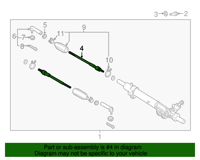 48521EZ40B Inner Tie Rod 20172024 Nissan TITAN Nissan OEM Parts