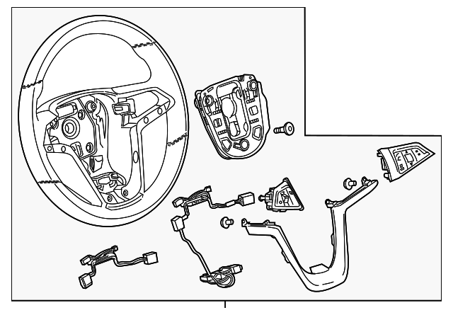 Cocoa Steering Wheel - GM (95388220)