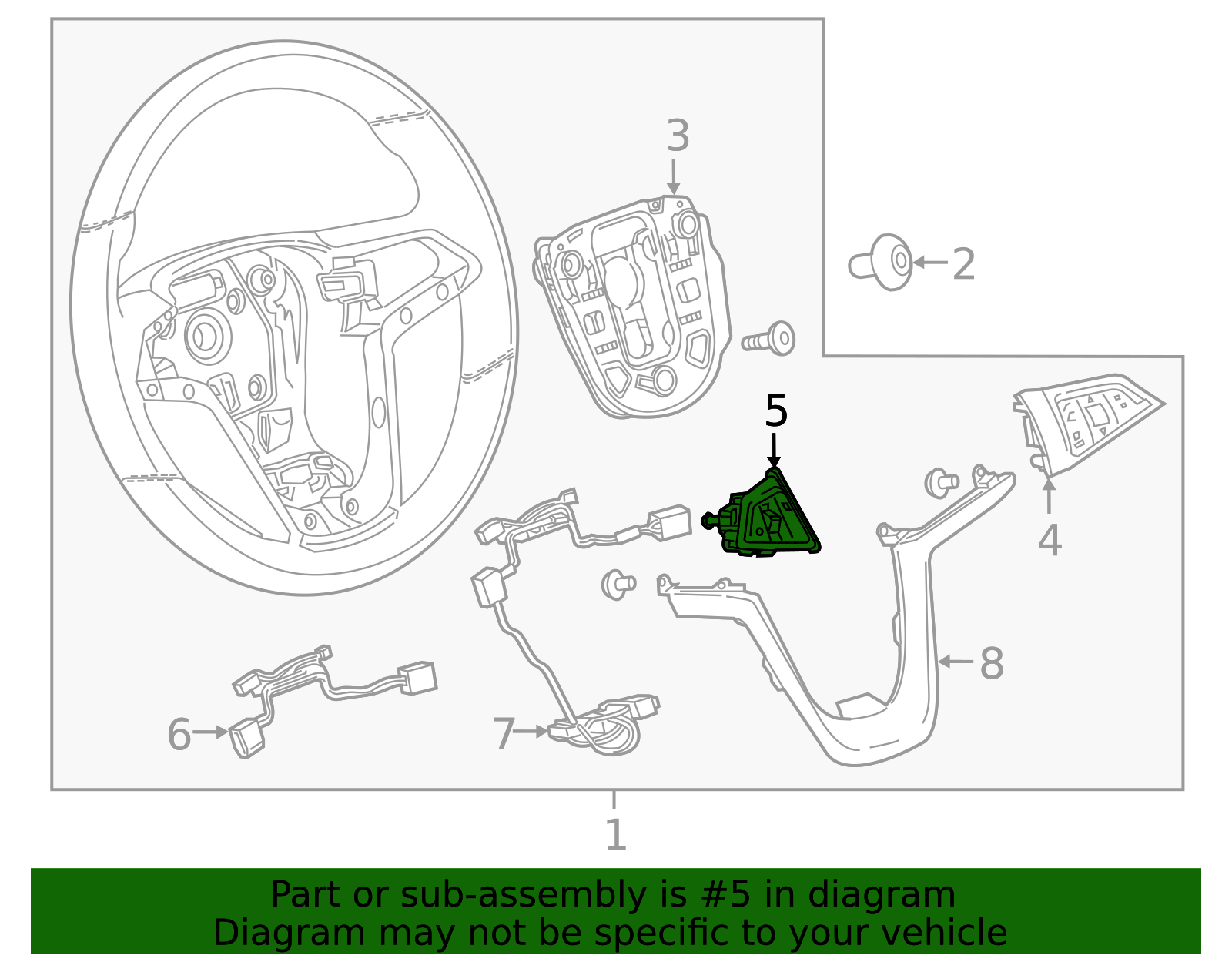Jet Black Cruise Control Switch - GM (95365004)