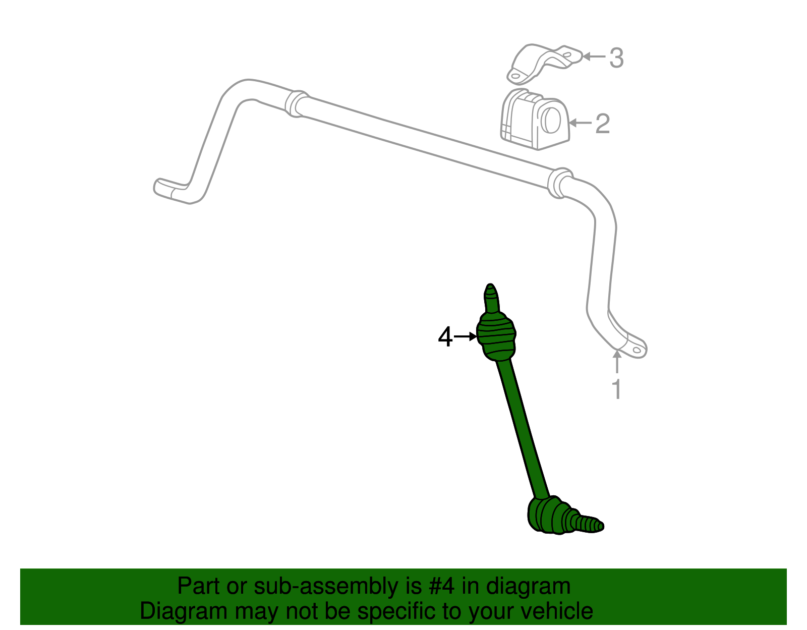 Stabilizer Link - Ford (XW4Z-5C487-AA)