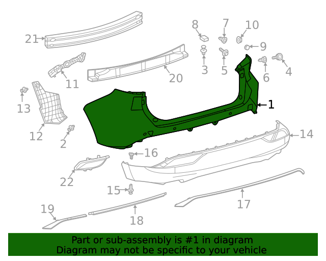 52159-48962 - Bumper Cover 2021-2023 Toyota Venza | Longo Toyota 
