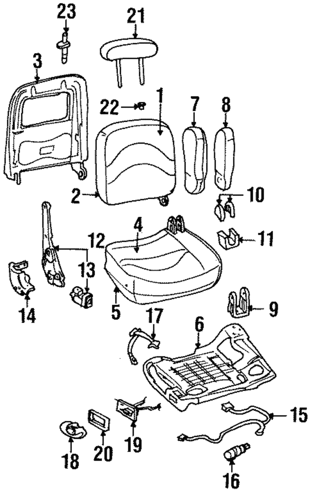 Seat Frame - Ford (YW7Z-5463100-AA)