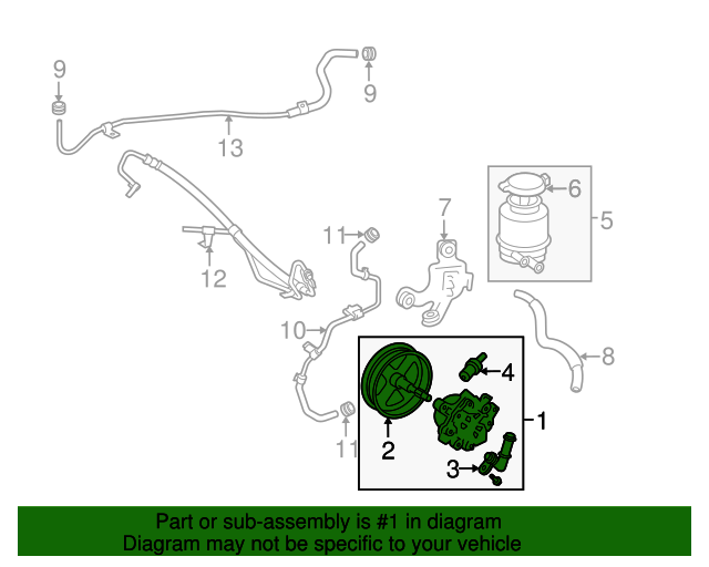20072012 Lexus ES350 Power Steering Pump 4431033170 SSL Parts
