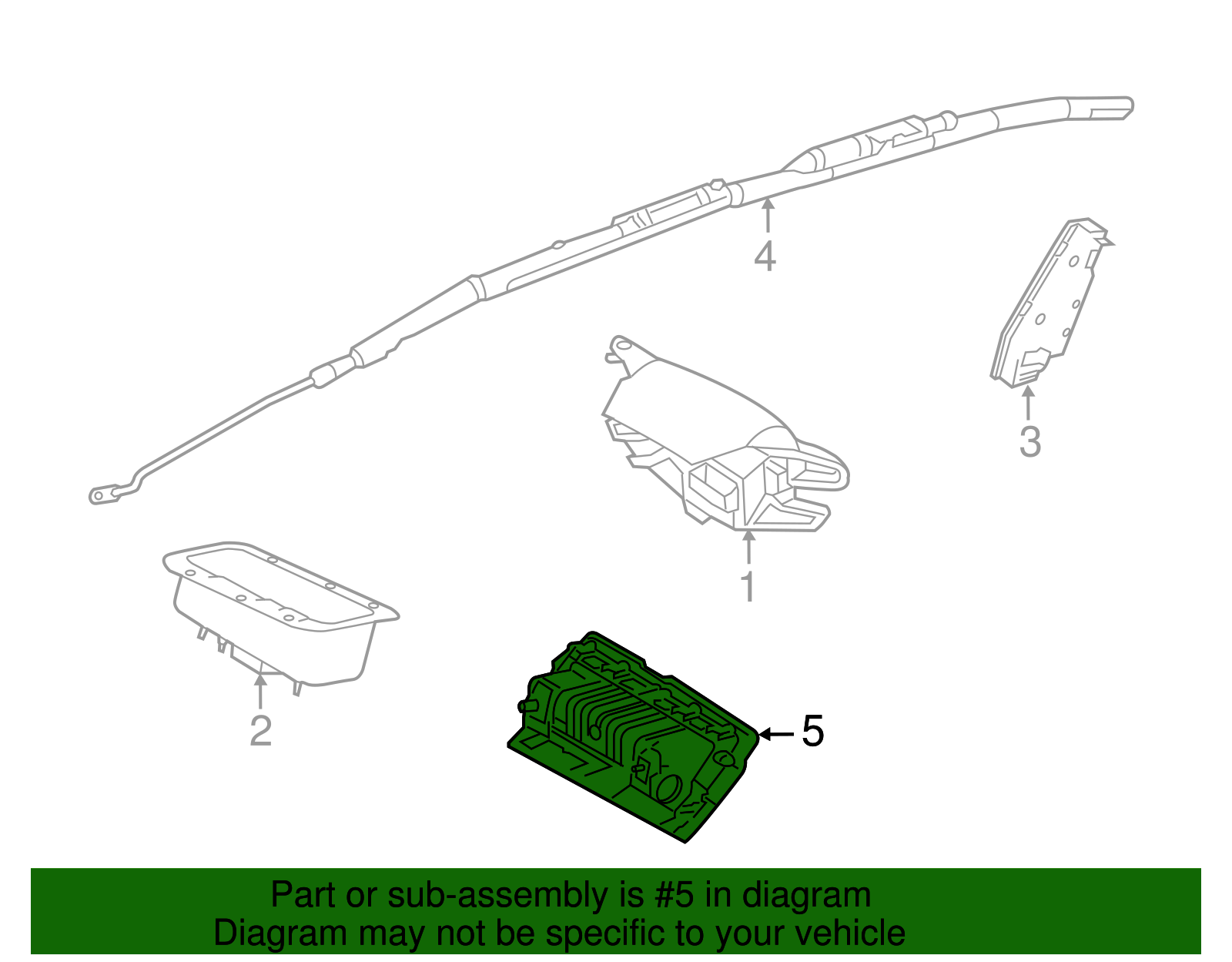 Knee Inflator Module - Ford (G1EZ-78045J77-AA)