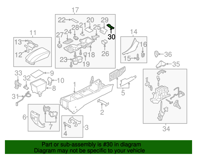 20112014 Hyundai Sonata Console Wiring Harness 918703Q020 QuirkParts