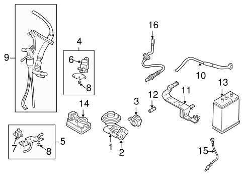 Emission Components For 2004 Chrysler Sebring Mopar Parts