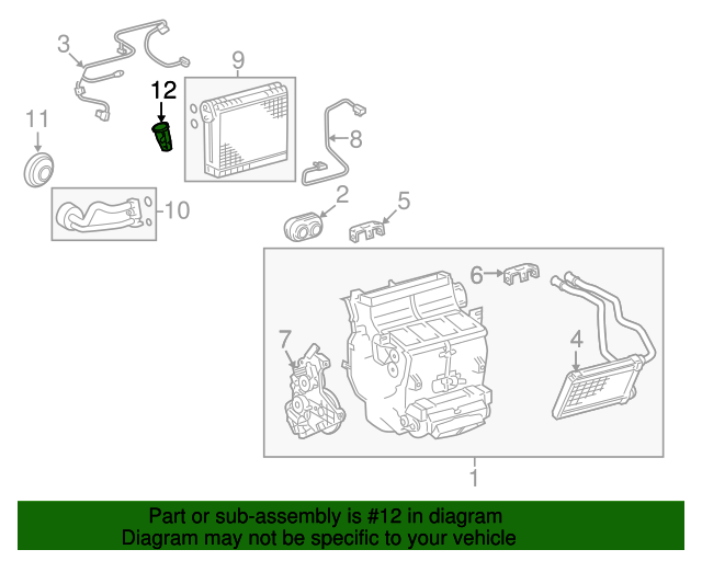 20072021 Toyota Tundra Expansion Valve 885150C110 Toyota Parts
