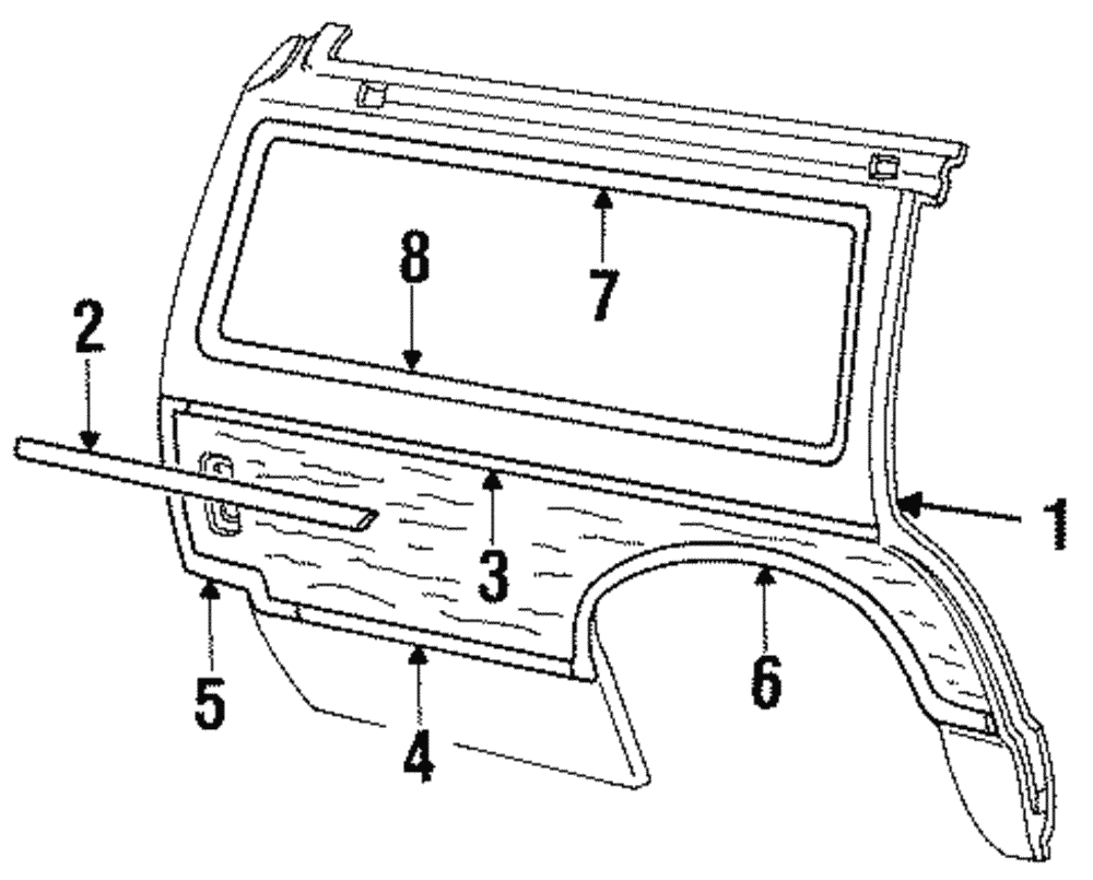 Reveal Molding - Ford (E9AZ-74291C03-A)