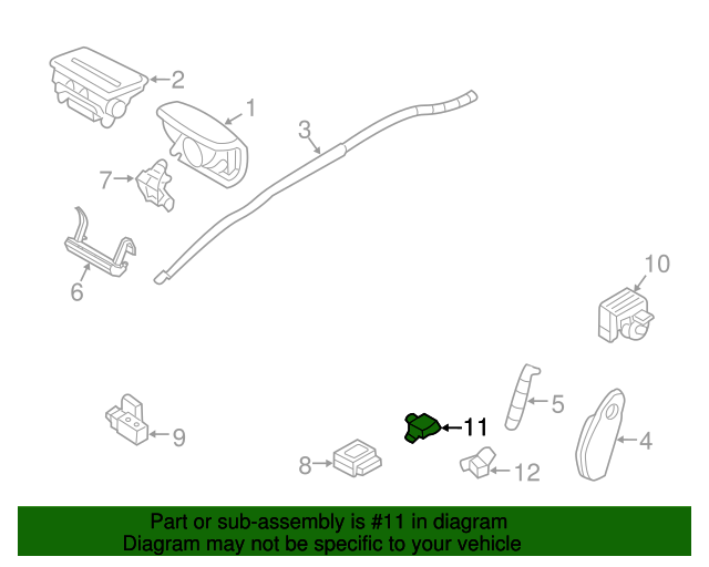 20112012 Ford Occupant Sensor BE5Z14B056A Varsity Ford