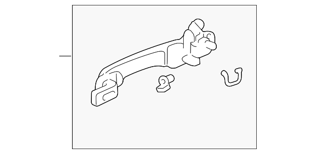 Front Left Sapphire Blue Pearl Genuine Honda 72180-SDN-A01ZA Door Handle Assembly