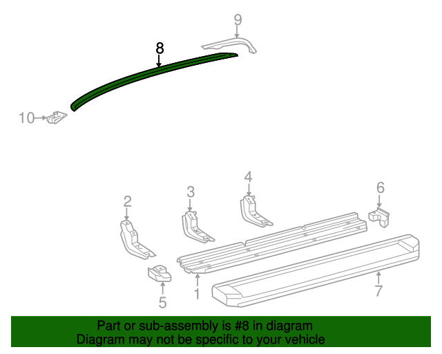 thumbnail image 2 of Genuine Toyota C-HR Roof Drip Molding Trim – Left & Right (2018-2022) 2 of 6