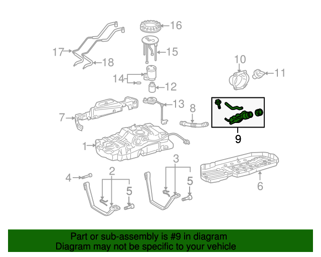 20052006 Toyota Tundra Filler Neck 772010C040 Toyota Parts Center