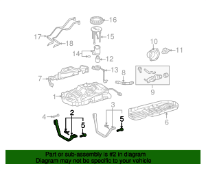 New Fuel Tank Straps Pair Set Of 2 For 2005-2006 Toyota