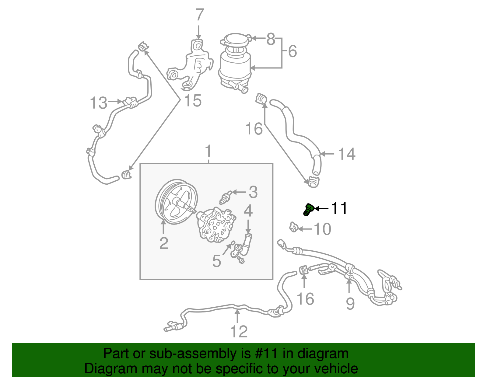 Pressure Hose Union - Scion (96341-41603)