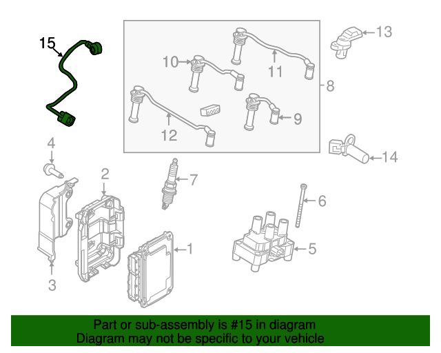 20112020 Ford OEM Knock Sensor BE8Z12A699B OEM Ford Parts