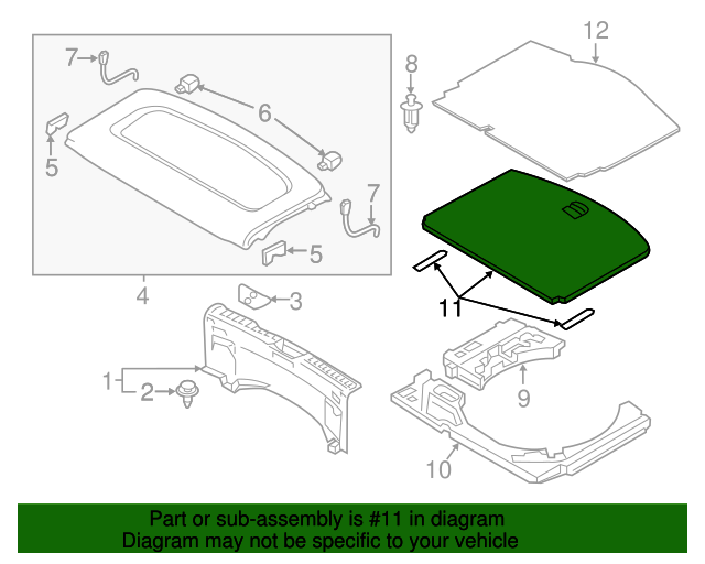 20162021 Mazda CX3 Trunk Lining D10E6883XC02