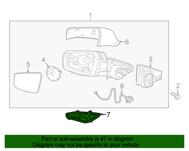 Genuine Buick LaCrosse Signal Lamp 20760212