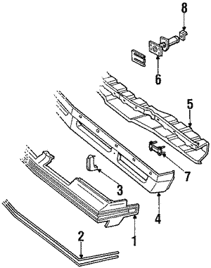 5972521 - Body: Cover for Oldsmobile: Cutlass Salon, Cutlass Supreme Image