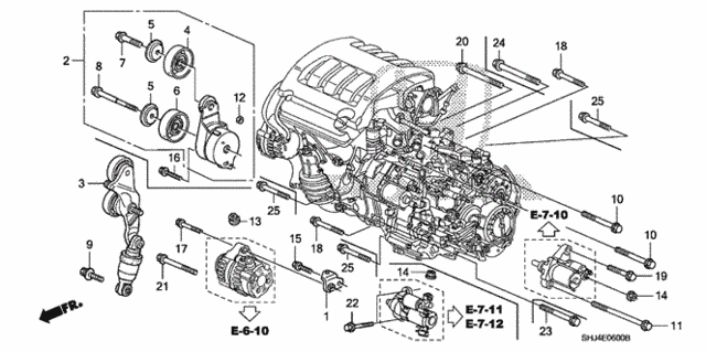 Alternator Bracket for 2007 Honda Odyssey #0