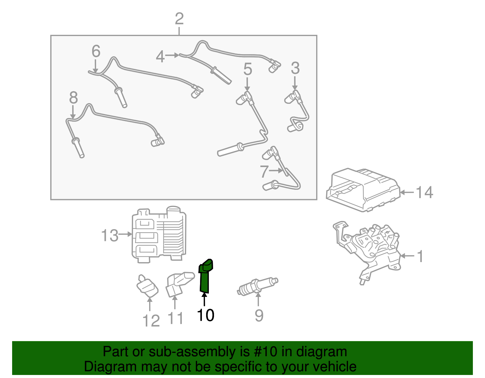 Engine Camshaft Position Sensor - GM (12596663)