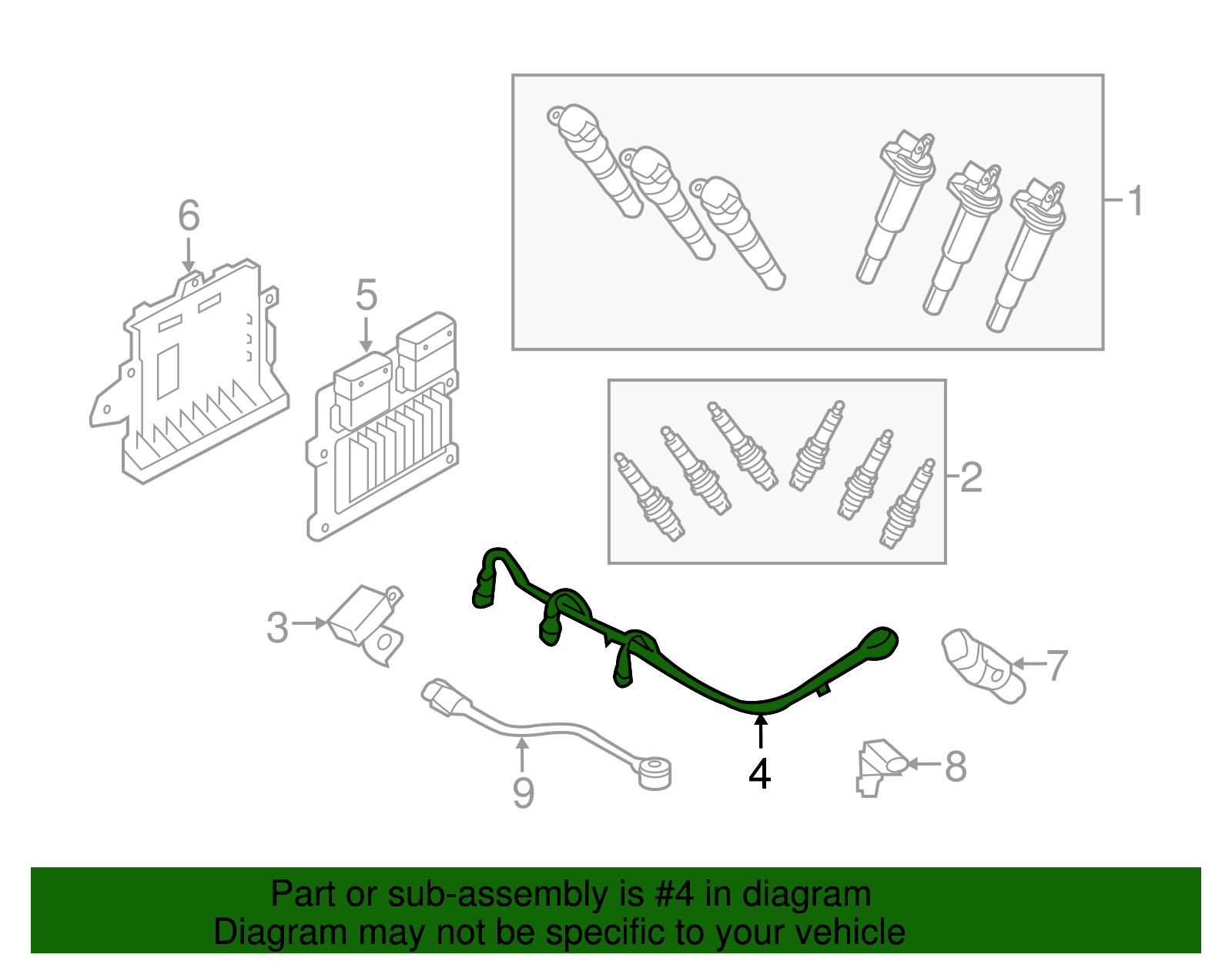 Ignition Coil Wire Harness 39610-39400 Fit For Kia Sorento 3.5L