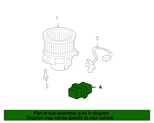 Genuine OEM Heating and Air Conditioning Blower Control Module Part