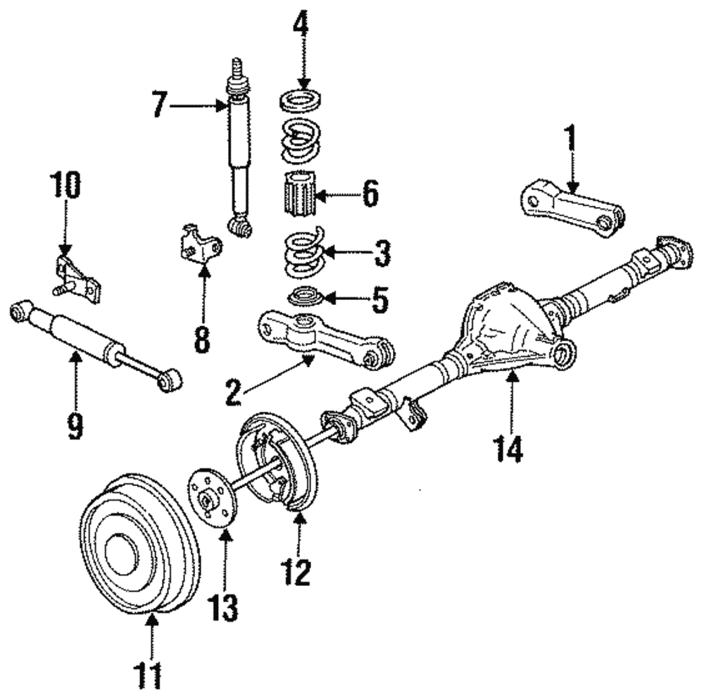 Brake Drum - Ford (YR3Z-1V126-AA)