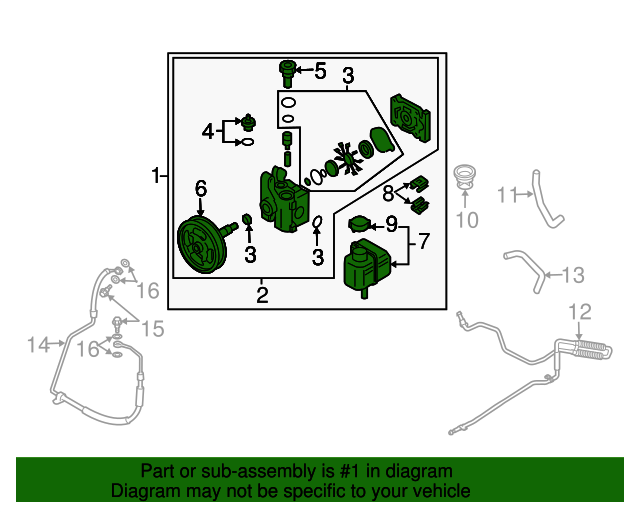 20062007 Mazda 6 Power Steering Pump GP9A32650A