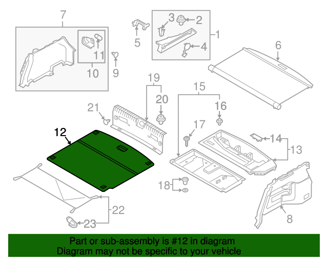 20172019 Hyundai Ioniq Floor Cover 85715G7000T9Y OEM Parts Online