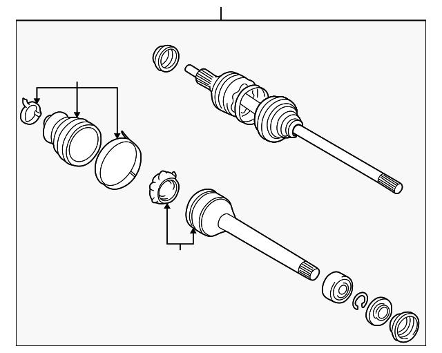 19942002 Toyota Cv Axle Assembly 434200617084 Toyota Parts Center