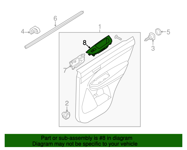 935801U500H9 Window Switch 20112015 Kia Sorento Kia.Parts Store