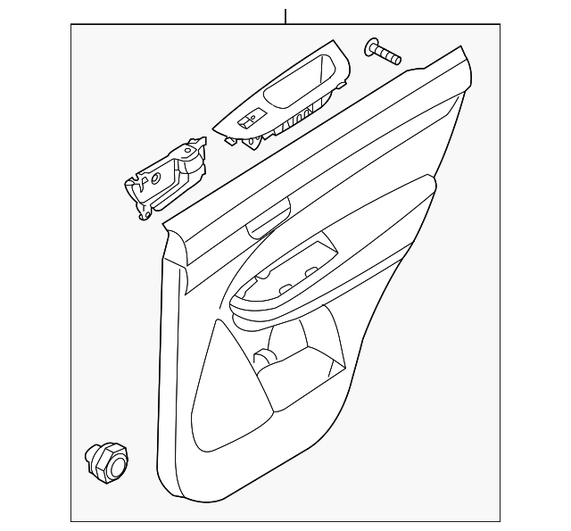 833011U500AKL Door Interior Trim Panel 2011 Kia Sorento Kia.Parts