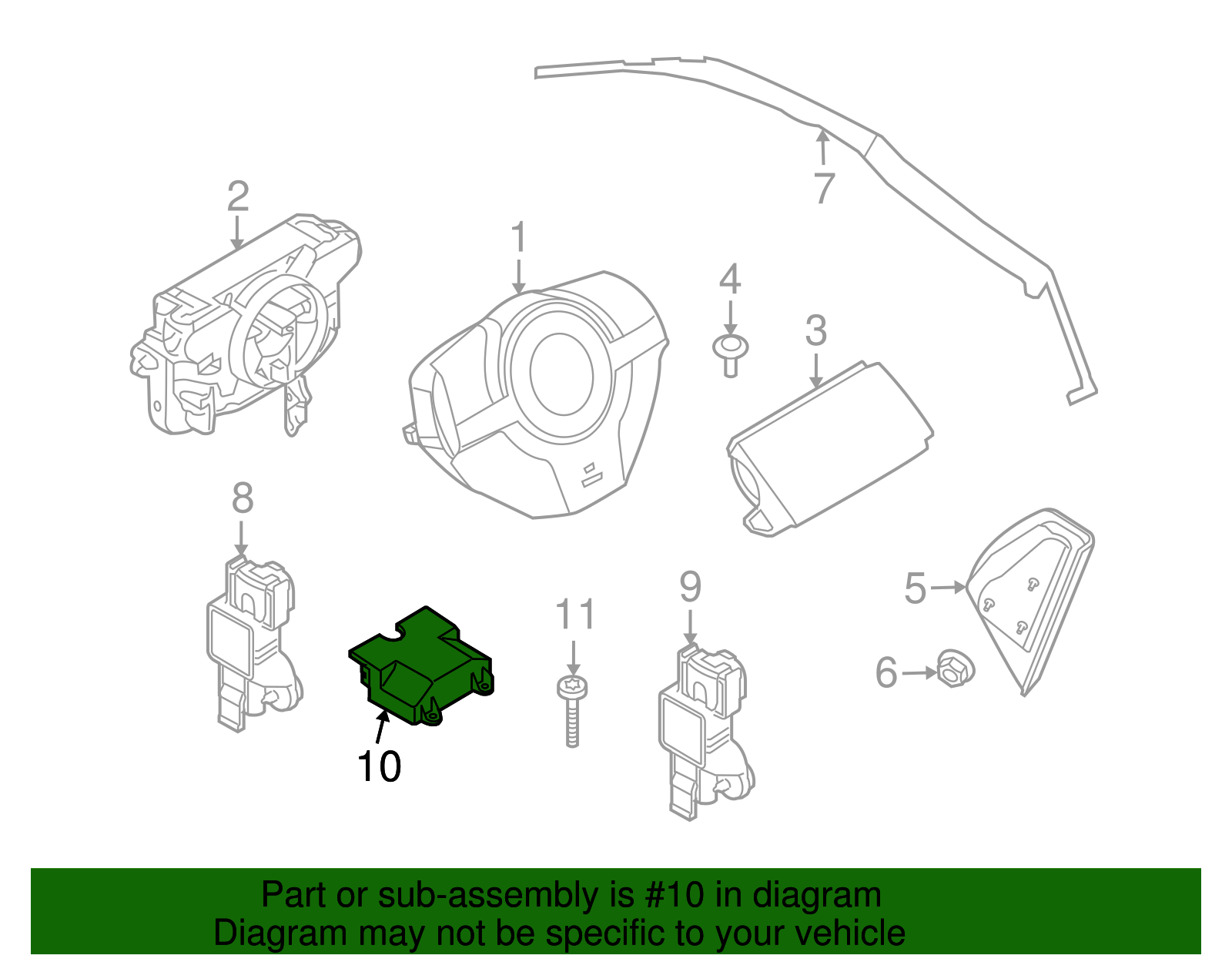 Airbag Control Module - GM (94722023)