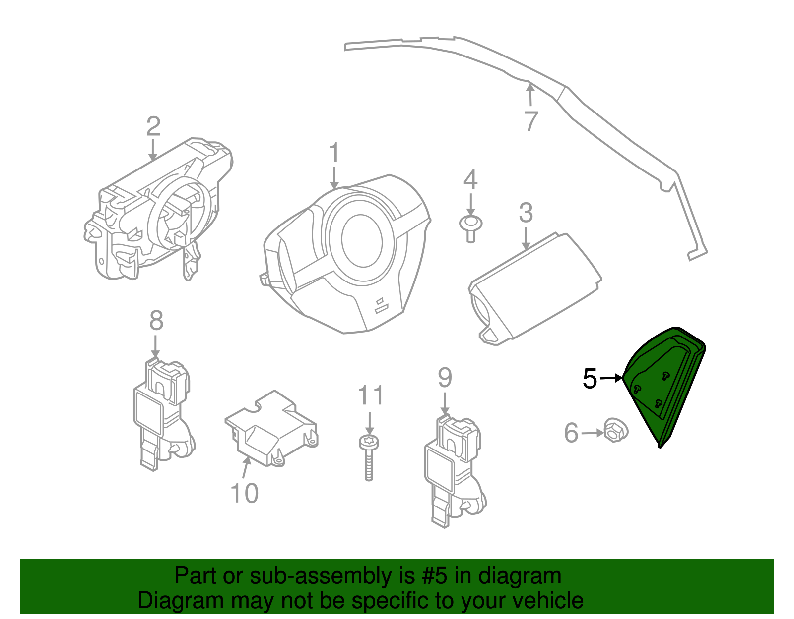 Module, F/Seat Side Infl Rst - GM (93357579)