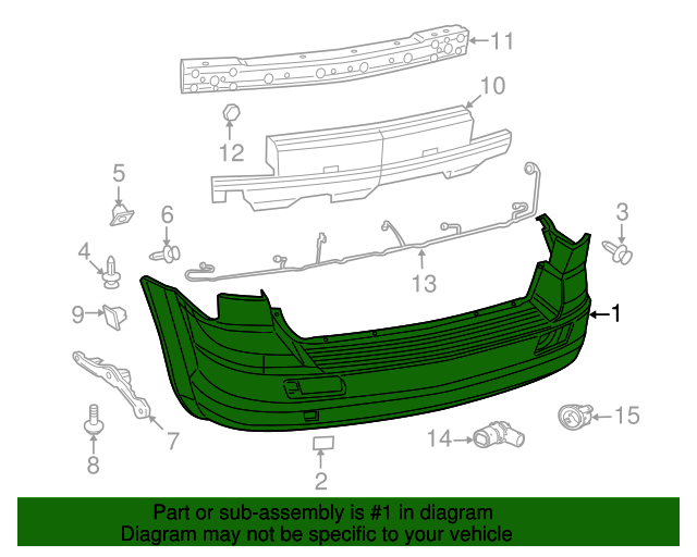 20152020 Dodge Journey Bumper Cover 1SU15TZZAG