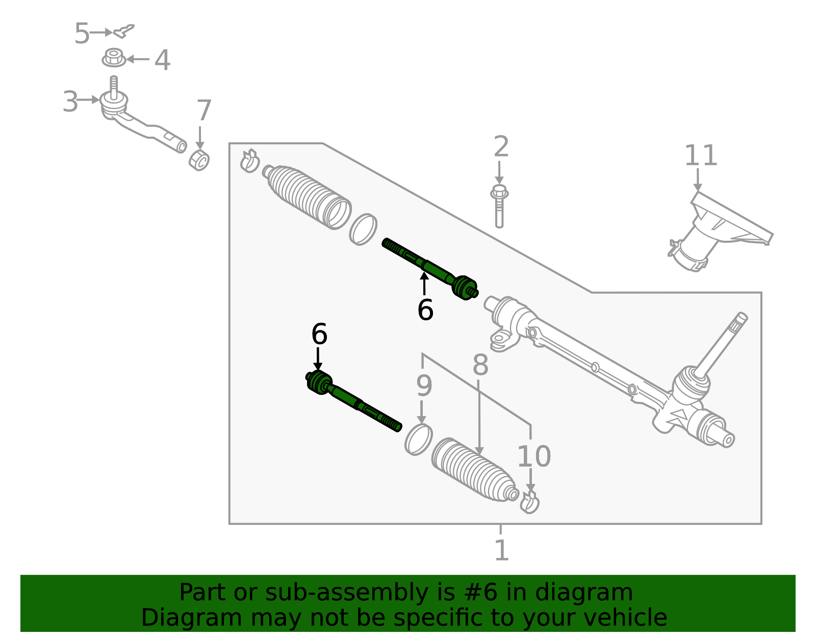 Inner Tie Rod - Scion (45503-WB001)
