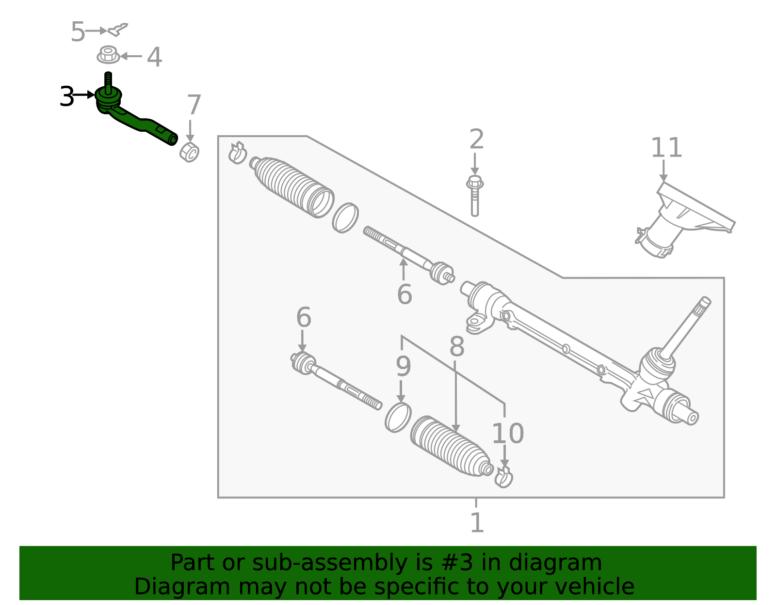 Outer Tie Rod - Scion (45046-WB002)