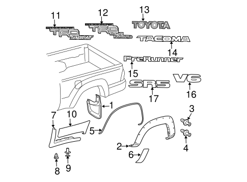 Flare - Toyota (75874-04030) | Carlock Toyo